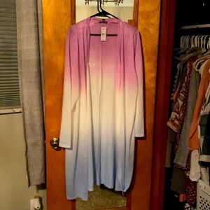 Lane Bryant 22/24 ombré open front cardigan